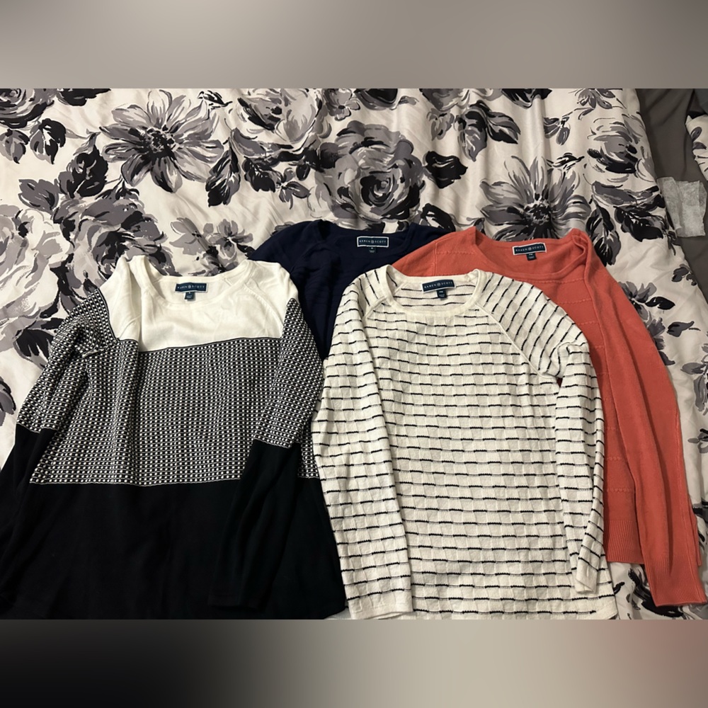 Karen Scott Long Sleeve Tops